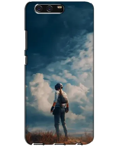 Чехол для Huawei P10 (VTR) с картинкой «Герой PUBG на скале»