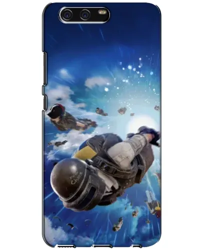 Чехол для Huawei P10 (VTR) с картинкой «Десант PUBG — прыжок»