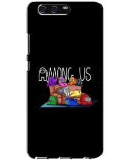 Чехол для Huawei P10 (VTR) с картинкой «Логотип Among Us» Чехол для Huawei P10 (VTR) с картинкой «Логотип Among Us»
