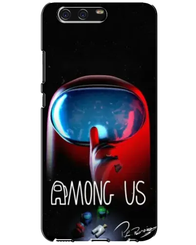 Чехол для Huawei P10 (VTR) с картинкой «Красный импостер — макро»