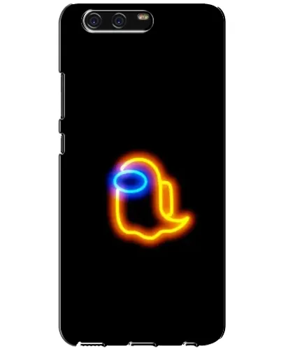 Чехол для Huawei P10 (VTR) с картинкой «Among Us неоновое сияние»