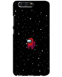 Чехол для Huawei P10 (VTR) с картинкой «Красный Among Us»