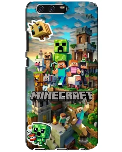 Чехол для Huawei P10 (VTR) с картинкой «Замок Minecraft»