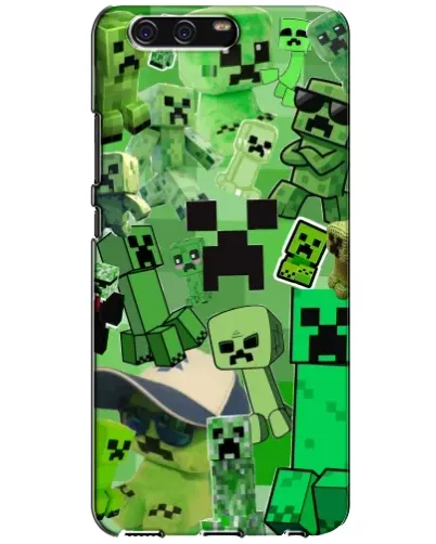 Чехол для Huawei P10 (VTR) с картинкой «Криперы Minecraft»