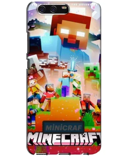 Чехол для Huawei P10 (VTR) с картинкой «Minecraft герои игры»