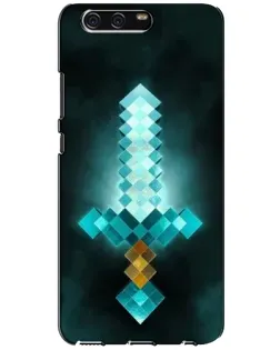Чехол для Huawei P10 (VTR) с картинкой «Алмазный меч неон»