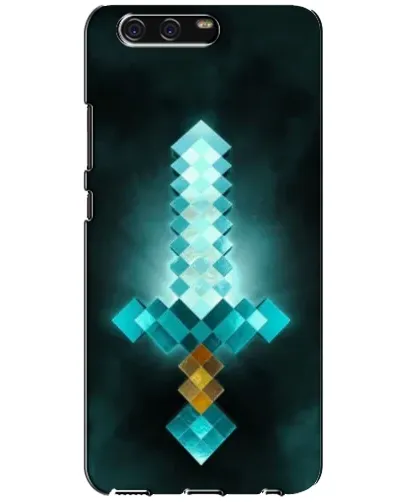Чехол для Huawei P10 (VTR) с картинкой «Алмазный меч неон»