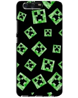 Чехол для Huawei P10 (VTR) с картинкой «Паттерн с криперами»