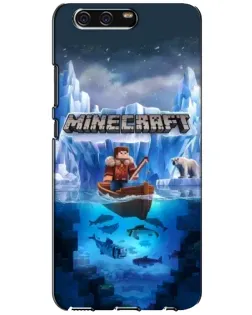 Чехол для Huawei P10 (VTR) с картинкой «Minecraft ледяной мир»