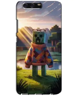 Чехол для Huawei P10 (VTR) с картинкой «Крипер в свитере»