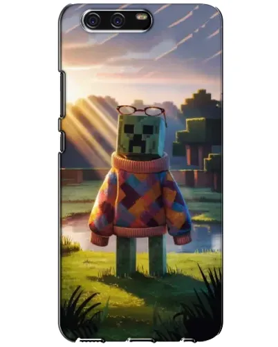 Чехол для Huawei P10 (VTR) с картинкой «Крипер в свитере»
