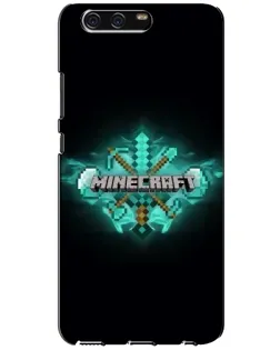 Чехол для Huawei P10 (VTR) с картинкой «Minecraft Diamond лого»
