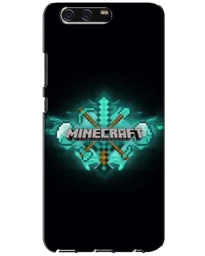 Чехол для Huawei P10 (VTR) с картинкой «Minecraft Diamond лого»