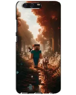 Чехол для Huawei P10 (VTR) с картинкой «Стив в лесу»