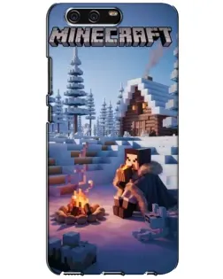 Чехол для Huawei P10 (VTR) с картинкой «Зимний Minecraft»
