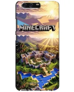 Чехол для Huawei P10 (VTR) с картинкой «Minecraft панорама»