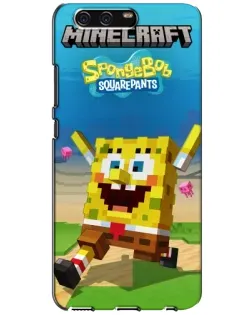 Чохол для Huawei P10 (VTR) з картинкою «Губка Боб Minecraft»