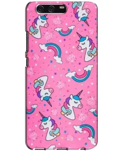 Чехол для Huawei P10 (VTR) с картинкой «Unicorn паттерн розовый»