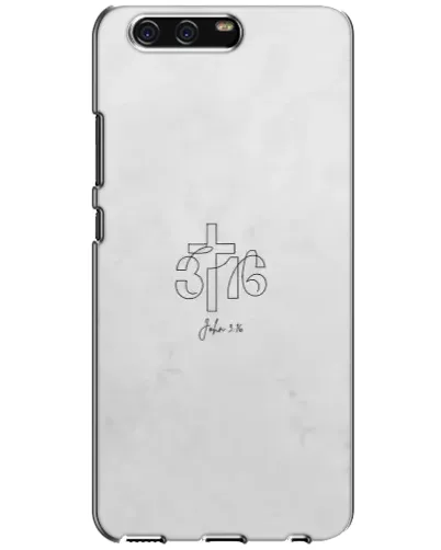 Чехол для Huawei P10 (VTR) с картинкой «Иоанна 3:16 Крест»