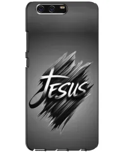 Чехол для Huawei P10 (VTR) с картинкой «Надпись Jesus Graffiti»