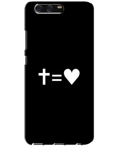 Чехол для Huawei P10 (VTR) с картинкой «Крест и Сердце»