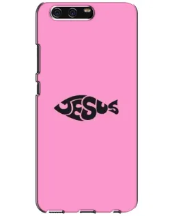 Чехол для Huawei P10 (VTR) с картинкой «Розовый символ  Jesus»