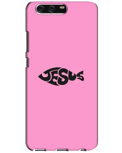 Чехол для Huawei P10 (VTR) с картинкой «Розовый символ  Jesus»
