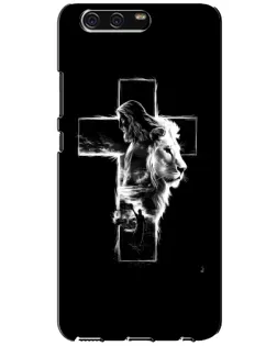 Чехол для Huawei P10 (VTR) с картинкой «Сияющий крест Jesus»