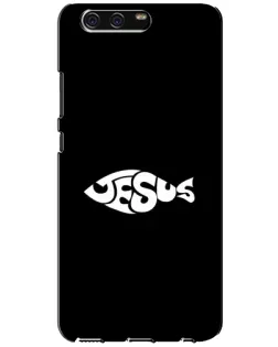 Чехол для Huawei P10 (VTR) с картинкой «Рыба Jesus»