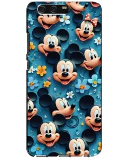 Чехол для Huawei P10 (VTR) с картинкой «Паттерн Микки и Минни»