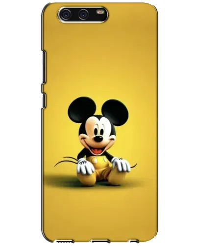 Чехол для Huawei P10 (VTR) с картинкой «Микки на желтом»