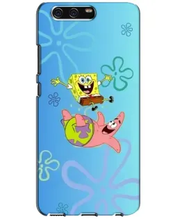 Чехол для Huawei P10 (VTR) с картинкой «Спанч Боб и Патрик»