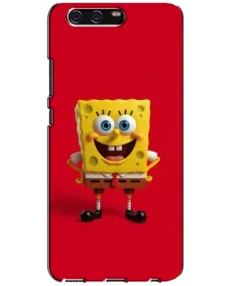 Чехол для Huawei P10 (VTR) с картинкой «Спанч Боб на красном»