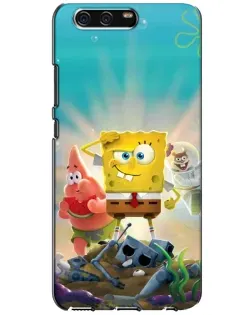 Чехол для Huawei P10 (VTR) с картинкой «Спанч Боб победитель»