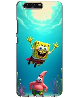 Чехол для Huawei P10 (VTR) с картинкой «Спанч Боб под водой»