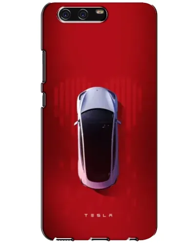 Чехол для Huawei P10 (VTR) с картинкой «Tesla Top View»