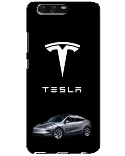 Чехол для Huawei P10 (VTR) с картинкой «Tesla Model Y»