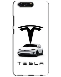 Чехол для Huawei P10 (VTR) с картинкой «Tesla White Style»