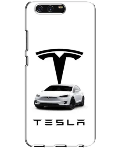 Чехол для Huawei P10 (VTR) с картинкой «Tesla White Style»
