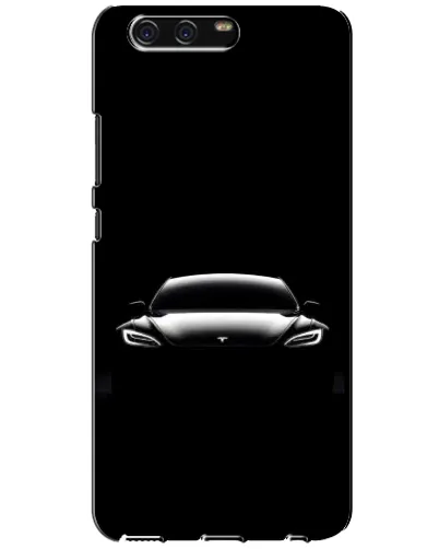 Чехол для Huawei P10 (VTR) с картинкой «Фары Tesla Night»