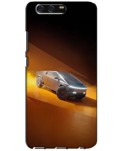 Чехол для Huawei P10 (VTR) с картинкой «Cybertruck в пустыне»