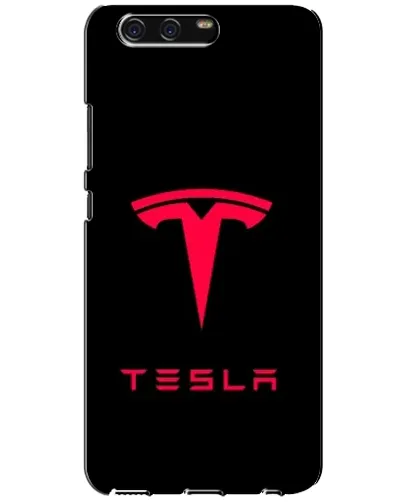 Чехол для Huawei P10 (VTR) с картинкой «Tesla Red Logo»