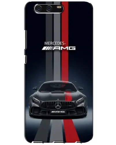 Чехол для Huawei P10 (VTR) с картинкой «Mercedes — белый карбон»