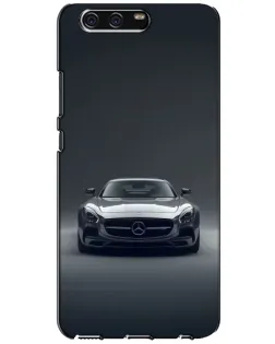 Чехол для Huawei P10 (VTR) с картинкой «Mercedes на черном»