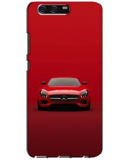 Чехол для Huawei P10 (VTR) с картинкой «Красный Mercedes AMG»