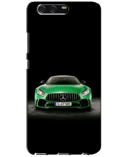 Чехол для Huawei P10 (VTR) с картинкой «Mercedes — неоновый лого»