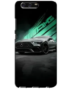 Чехол для Huawei P10 (VTR) с картинкой «Темный Mercedes AMG»