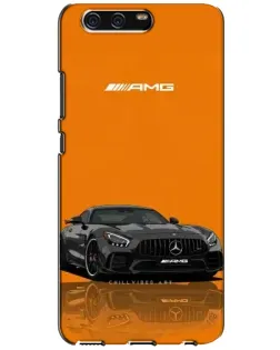 Чехол для Huawei P10 (VTR) с картинкой «Оранжевый Mercedes AMG»