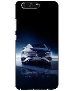 Чехол для Huawei P10 (VTR) с картинкой «Ночной Mercedes EQ»