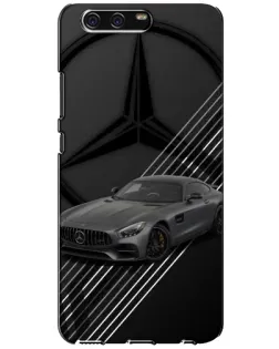 Чехол для Huawei P10 (VTR) с картинкой «Mercedes AMG — графика»
